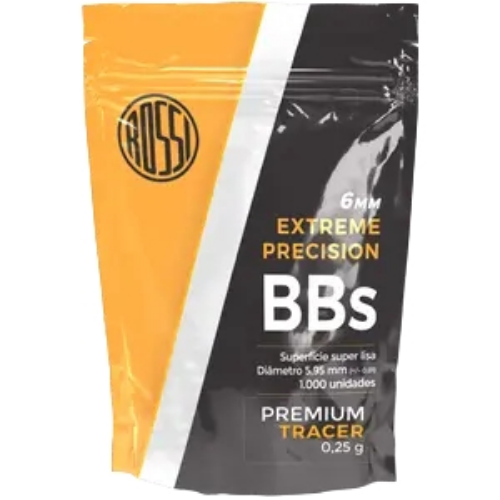 BBS TRACER 0,25G ROSSI (SACO 1.000 UN) 6,0MM