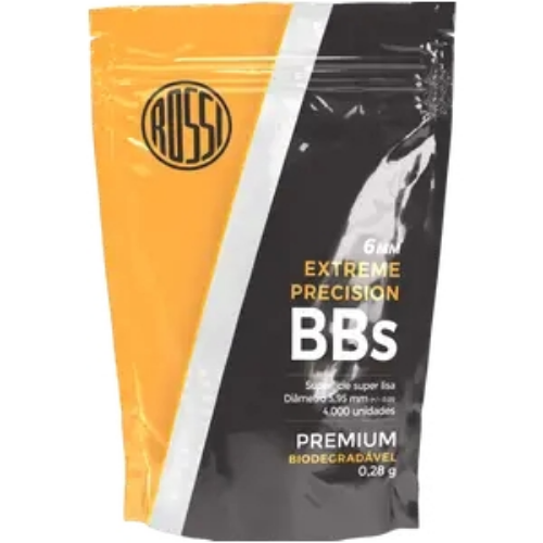 BBS 0,28G ROSSI (SACO 4.000 UN) 6,0MM